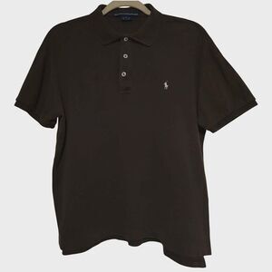 Ralph Lauren Sport Womens Brown Polo Large